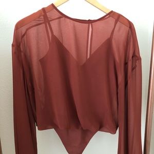 Rust colored Wilfred Blouse